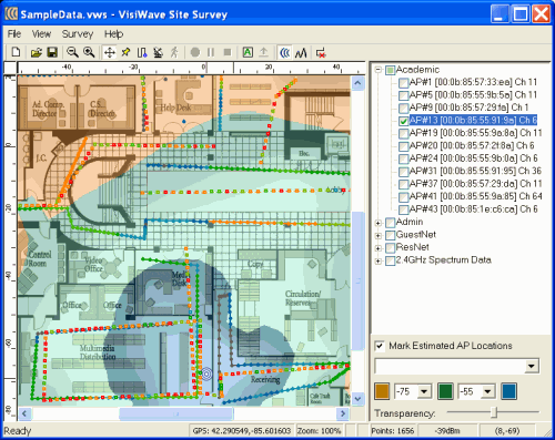 VisiWave Coverage Graph VisiWave Coverage Graph