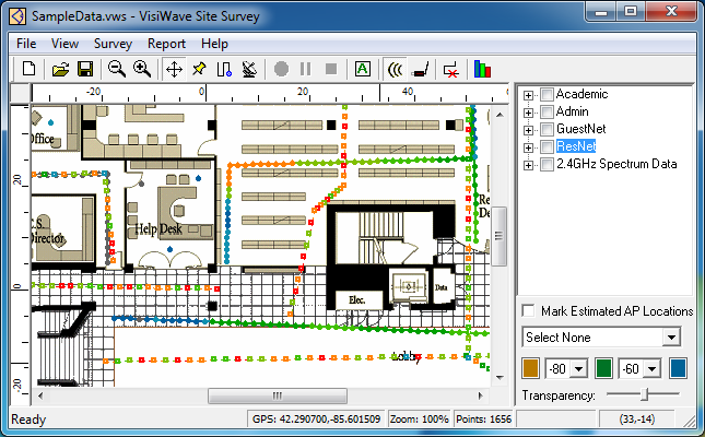 site survey template network