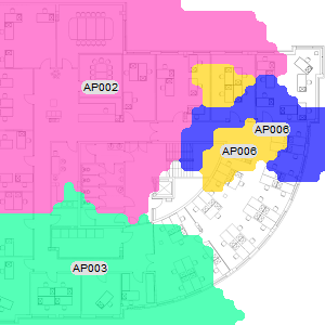VisiWave Wi-Fi AP Coverage Map