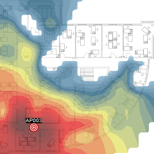 VisiWave Wi-Fi Heat Map