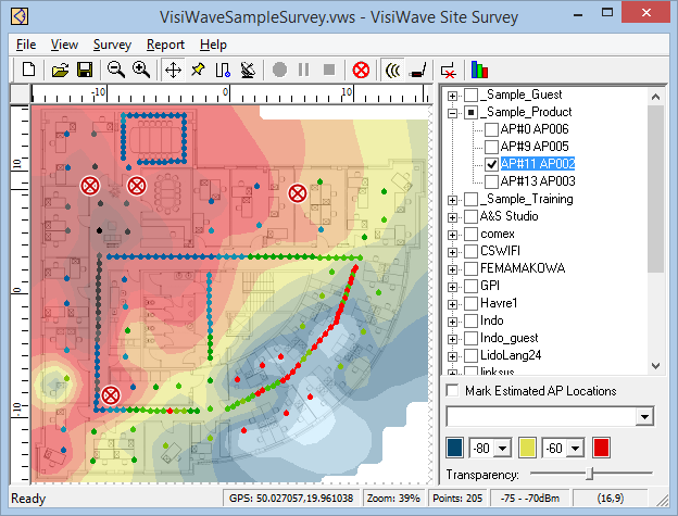 Site survey software